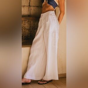 Line cargo pants with prenses 100% line from Colombia